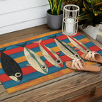 Stripes of the Sea Outdoor Rug Gallery Image 2