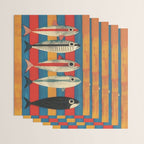 Stripes of the Sea Wrapping Paper Gallery Image 3