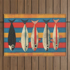 Stripes of the Sea Outdoor Rug Gallery Image 1