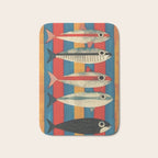 Stripes of the Sea Bath Mat Gallery Image 1