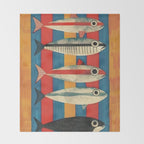Stripes of the Sea Throw Blanket Gallery Image 2