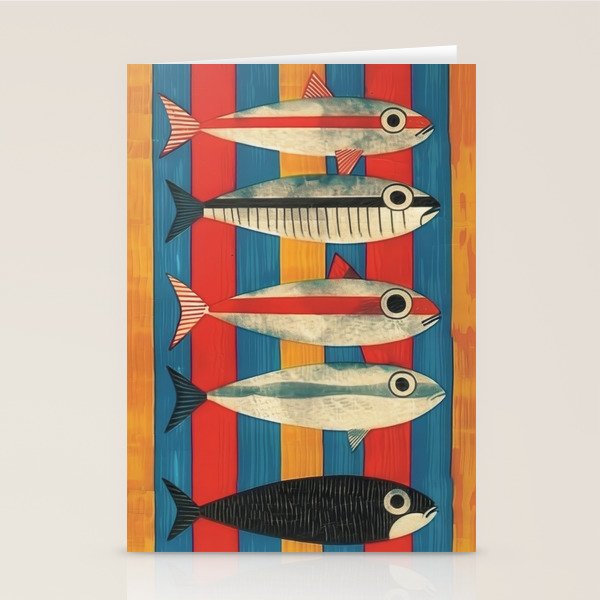 Stripes of the Sea Stationery Card Gallery Image 2