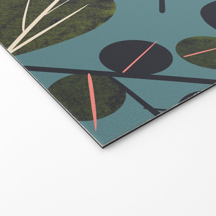 Moonlit Leaves Grid Welcome Mat Gallery Image 2
