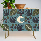 Moonlit Leaves Grid Credenza Gallery Image 1