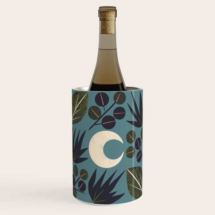 Moonlit Leaves Grid Wine Chiller Gallery Image 1