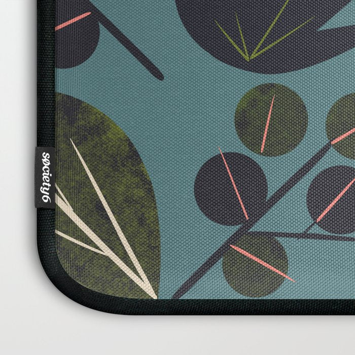 Moonlit Leaves Grid Laptop Sleeve Gallery Image 3