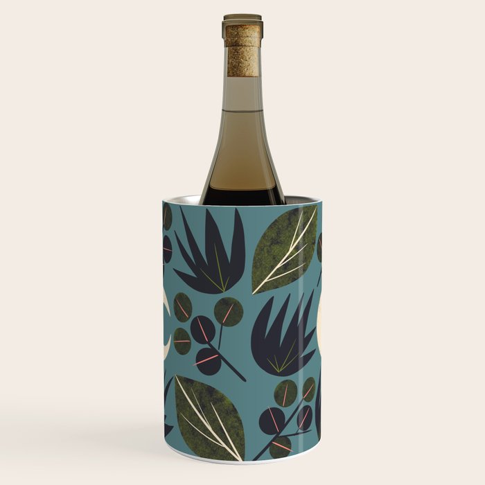 Moonlit Leaves Grid Wine Chiller Gallery Image 3
