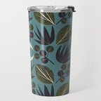Moonlit Leaves Grid Travel Mug Gallery Image 2