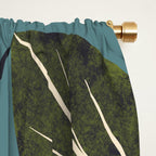 Moonlit Leaves Grid Window Curtain Gallery Image 2