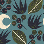 Moonlit Leaves Grid Coffee Mug Gallery Image 2