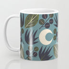 Moonlit Leaves Grid Coffee Mug Gallery Image 3