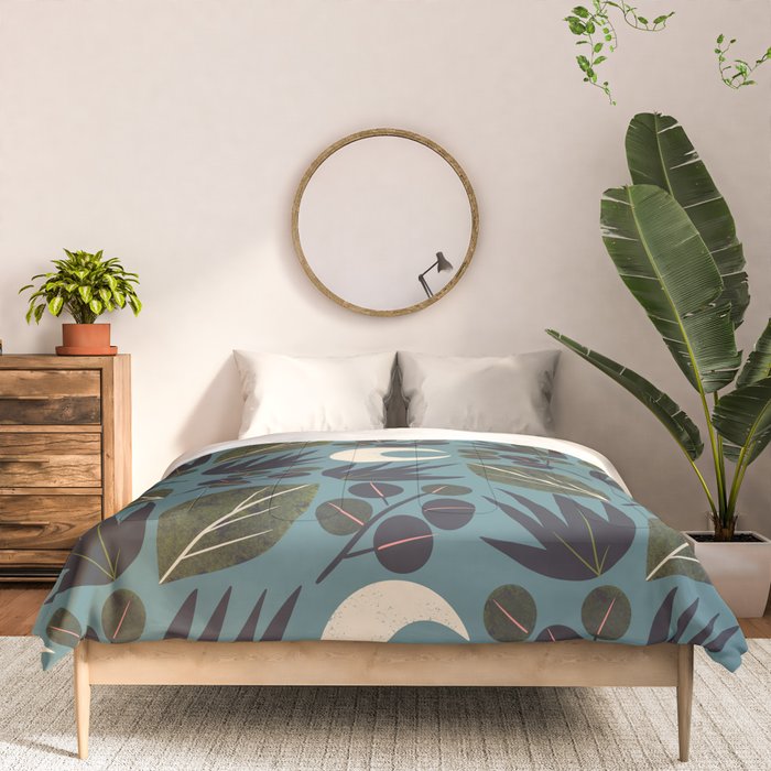 Moonlit Leaves Grid Comforter Gallery Image 3