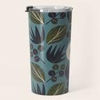 Moonlit Leaves Grid Travel Mug Gallery Image 3