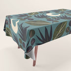 Moonlit Leaves Grid Tablecloth Gallery Image 1