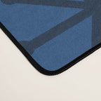 Atomic Age Art Checkered Boomerangs Dark Blue Desk Mat Gallery Image 4