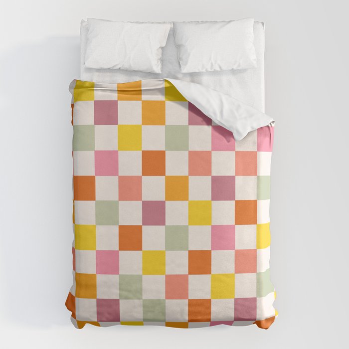 Candy Checkerboard  Duvet Cover Gallery Image 1