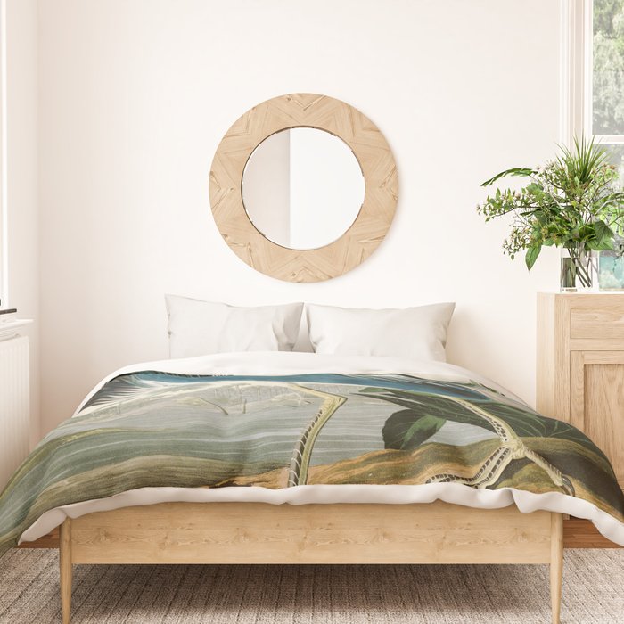 Louisiana Heron by John James Audubon  Duvet Cover Gallery Image 3