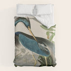 Louisiana Heron by John James Audubon  Duvet Cover Gallery Image 6