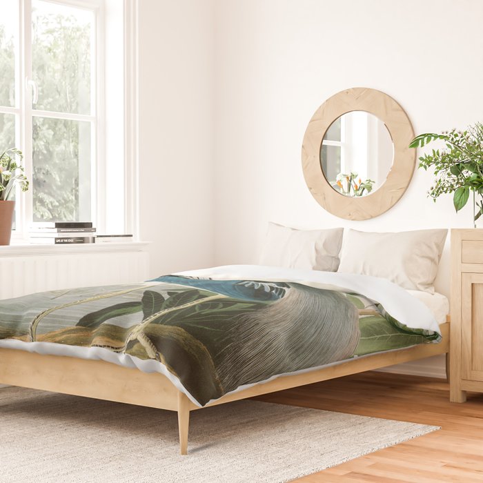 Louisiana Heron by John James Audubon  Duvet Cover Gallery Image 2