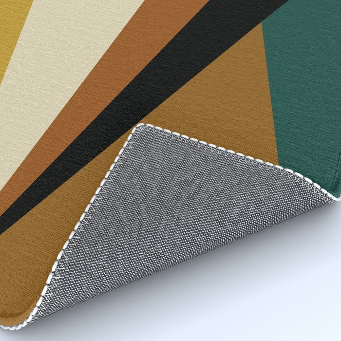 Geometric Triangles V Bold Vintage Rug Gallery Image 4