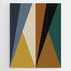 Geometric Triangles V Bold Vintage Jigsaw Puzzle Gallery Image 1