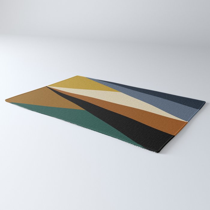 Geometric Triangles V Bold Vintage Rug Gallery Image 3