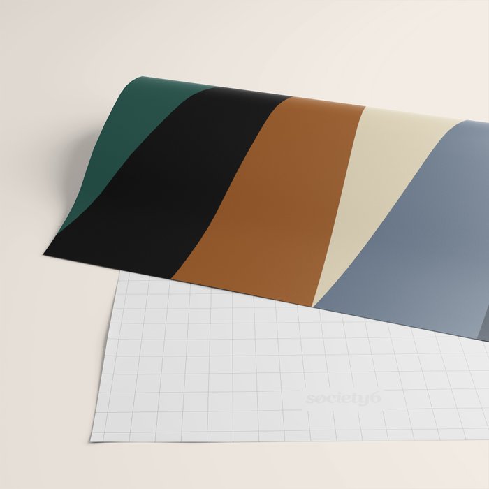 Geometric Triangles V Bold Vintage Wrapping Paper Gallery Image 2