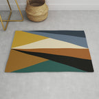 Geometric Triangles V Bold Vintage Rug Gallery Image 1