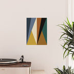 Geometric Triangles V Bold Vintage Poster Gallery Image 2
