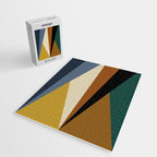 Geometric Triangles V Bold Vintage Jigsaw Puzzle Gallery Image 2