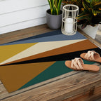 Geometric Triangles V Bold Vintage Outdoor Rug Gallery Image 2