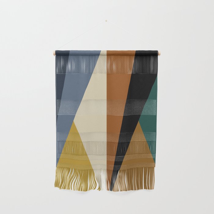 Geometric Triangles V Bold Vintage Wall Hanging Gallery Image 1