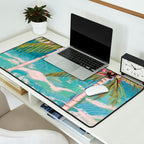 Two Island Palm Trees Desk Mat Gallery Image 2