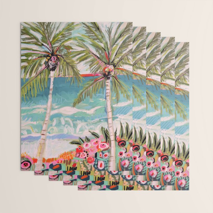 Two Island Palm Trees Wrapping Paper Gallery Image 3