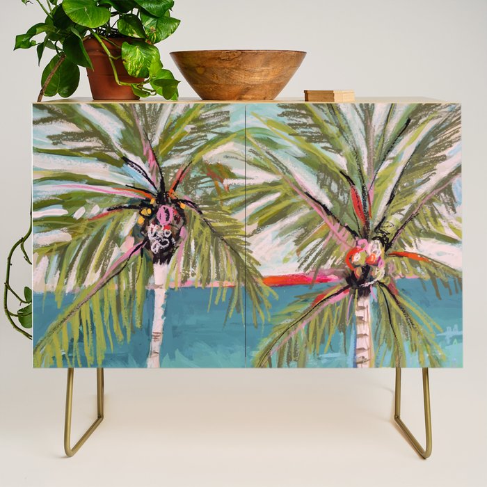 Two Island Palm Trees Credenza Gallery Image 1