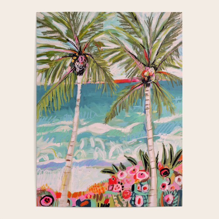 Two Island Palm Trees Poster Gallery Image 4