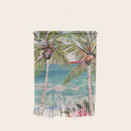 Two Island Palm Trees Wall Hanging Gallery Image 1
