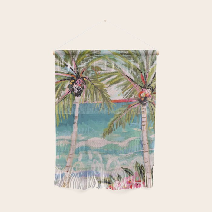 Two Island Palm Trees Wall Hanging Gallery Image 1