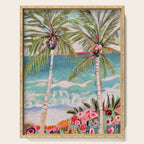 Two Island Palm Trees Serving Tray Gallery Image 1