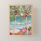 Two Island Palm Trees Mini Art Print Gallery Image 1