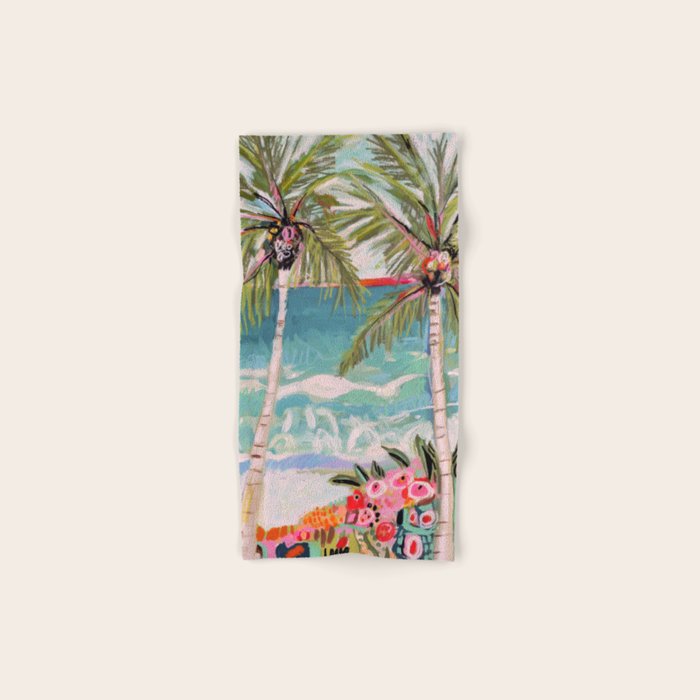 Two Island Palm Trees Bath Towel Gallery Image 1