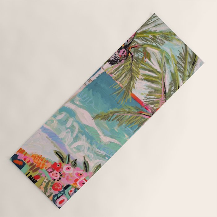 Two Island Palm Trees Yoga Mat Gallery Image 1