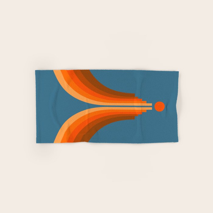 Abstraction_SUN_RISING_RETRO_SPACE_POP_ART_0906S Bath Towel Gallery Image 1