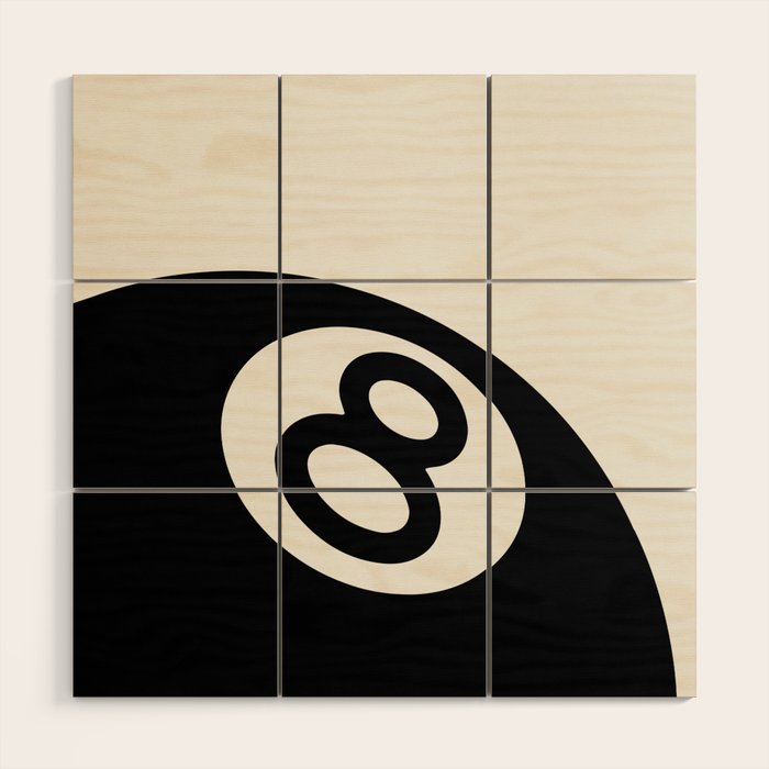 The 8 Ball Wood Wall Art Gallery Image 1