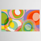 mid mod organic shapes abstract summer Tablecloth Gallery Image 2