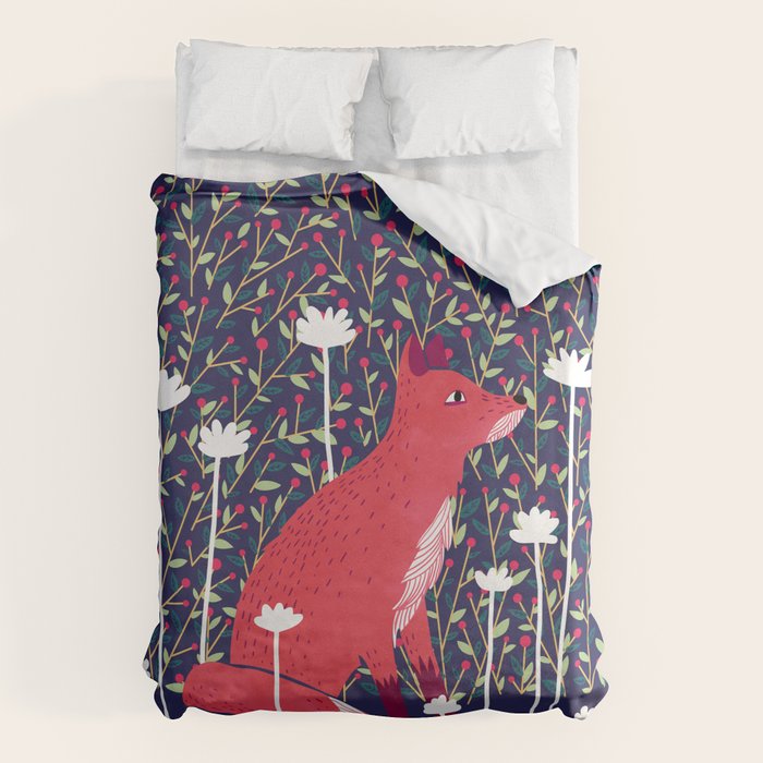 Fox in the Garden Duvet Cover Gallery Image 6