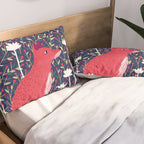Fox in the Garden Pillow Sham Gallery Image 2