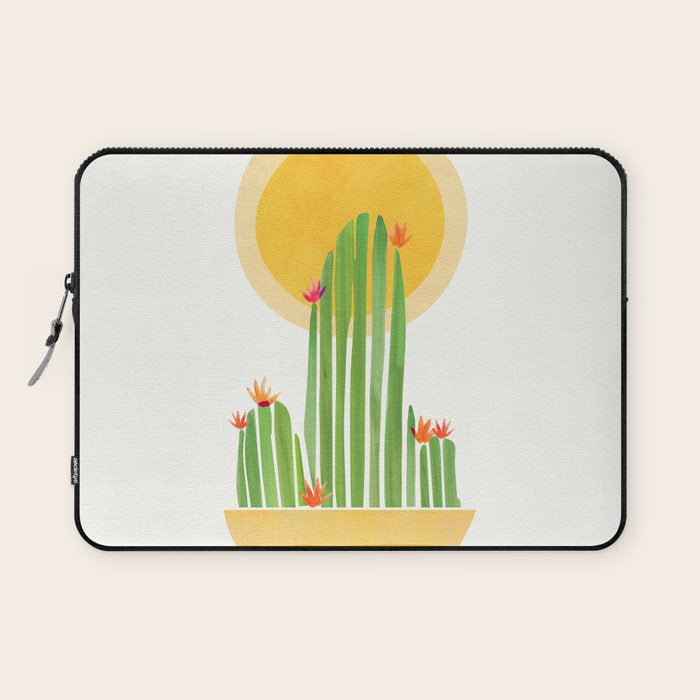 Golden Summer Cactus Laptop Sleeve Gallery Image 1