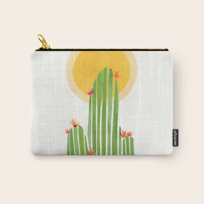 Golden Summer Cactus Carry All Pouch Gallery Image 1