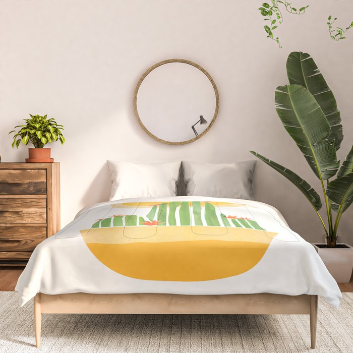 Golden Summer Cactus Comforter Gallery Image 3